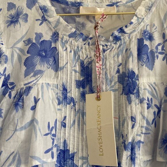 SOLD LoveShackFancy Cotton Floral Top - Picture 4 of 9